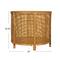 Hello Honey® Round Bamboo & Rattan Accent Table